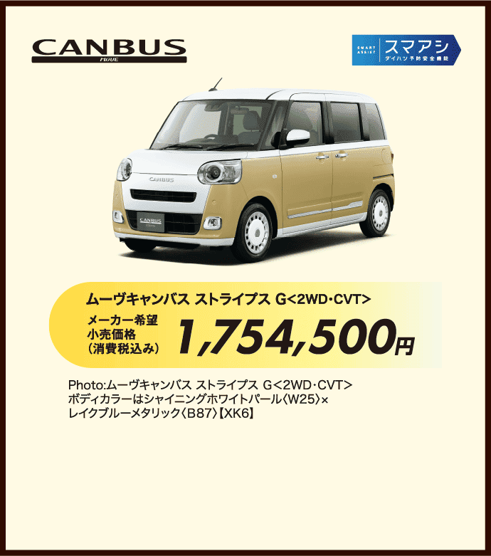 ムーヴキャンバス ストライプス